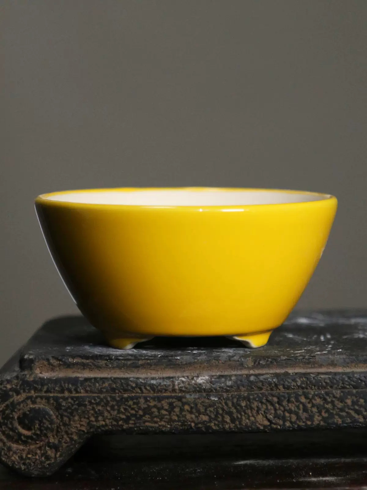 Bonsai Garden Table - Porcelain Colorful Round Bonsai Pot,Small Vase,Dormitory