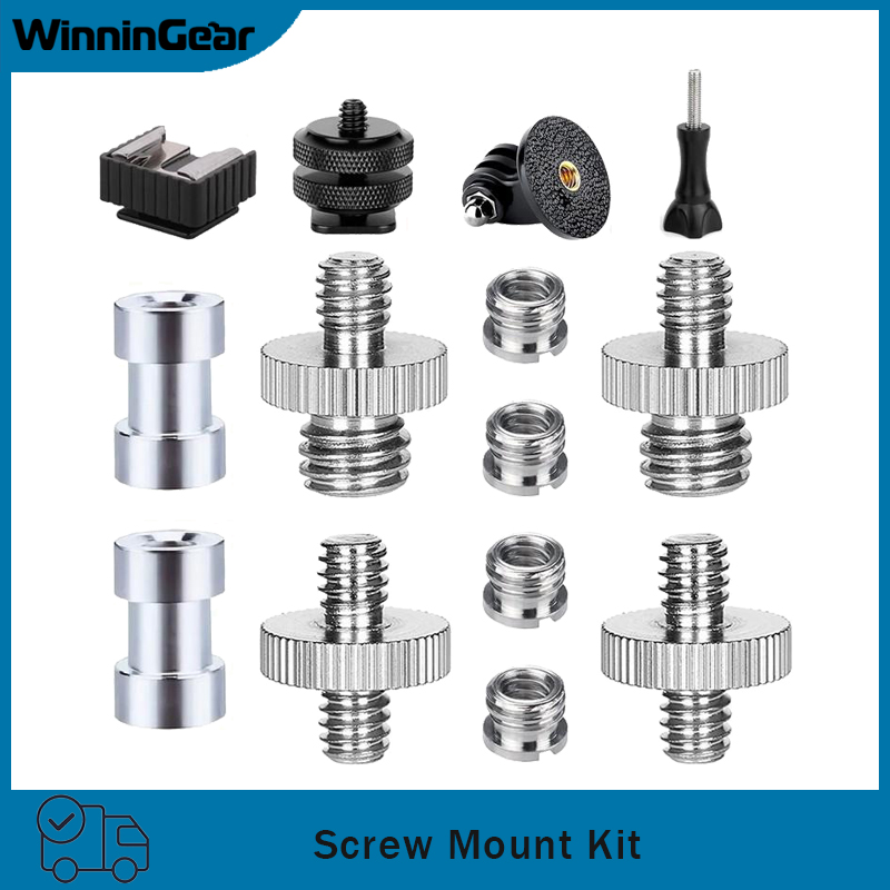 Bonsai Wire Aluminum - 10/14pcs Camera Screw Adapter Set 1/4
