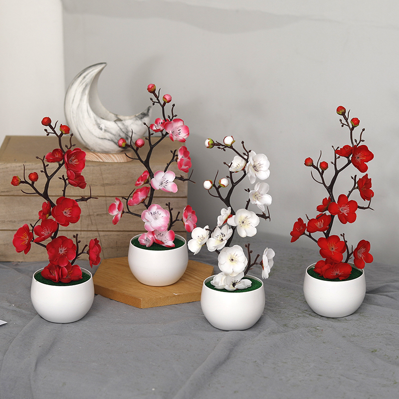 Bonsai Garden Home - Christmas Fake Green PE Pine Branches