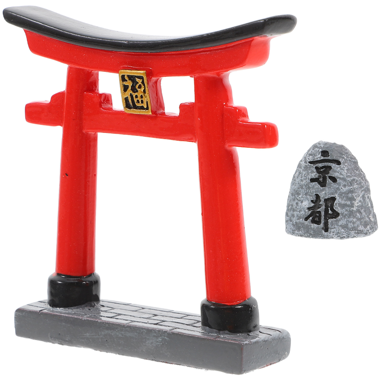 Japanese Garden Bonsai - Japanese Miniature Torii Gate Ornament for