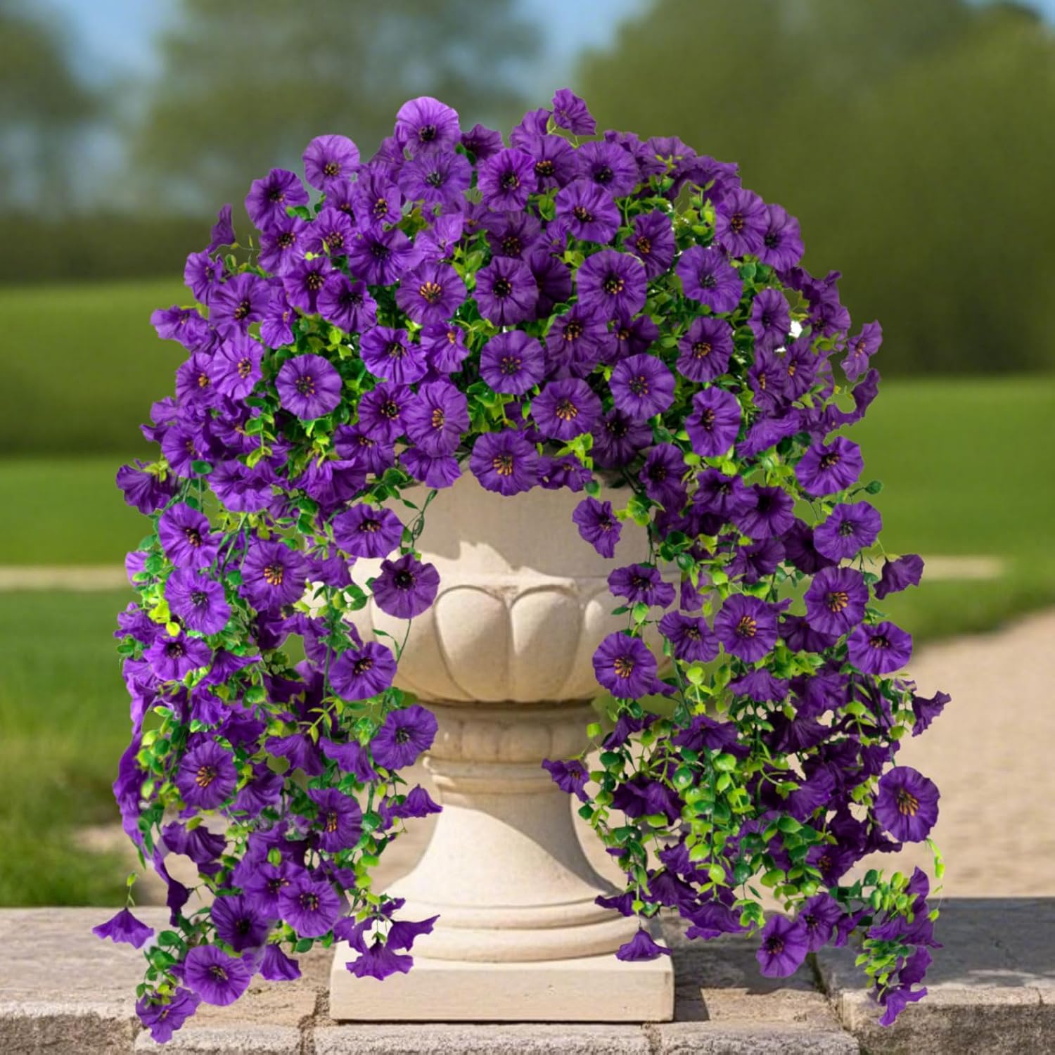 Bonsai Garden Table - Artificial Vine Morning Glory Flowers Wedding