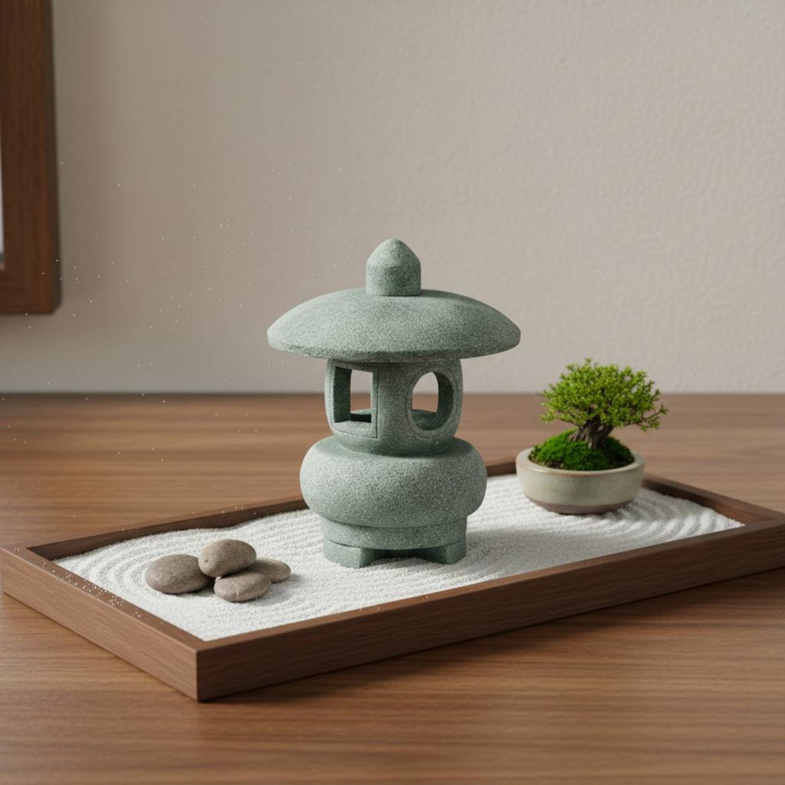 Miniature Stone Lantern Antiqu - Japanese Garden Bonsai 评论和价格