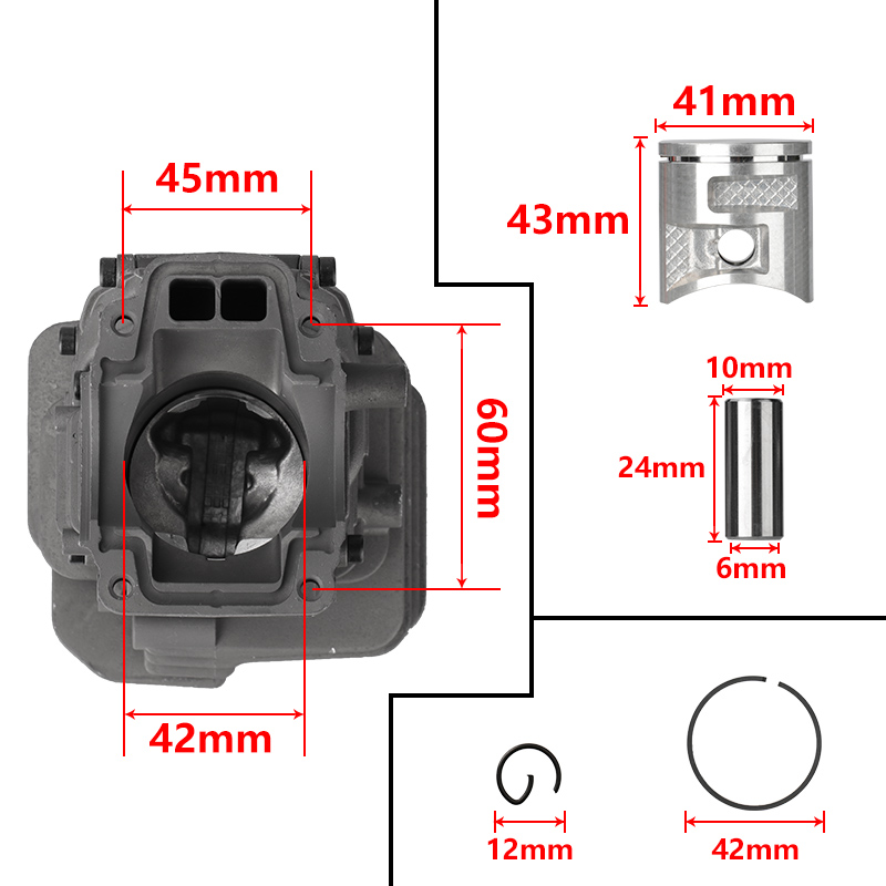 XCAN Chainsaw Cylinder Piston  - Husqvarna Chainsaw 440 评论和价格