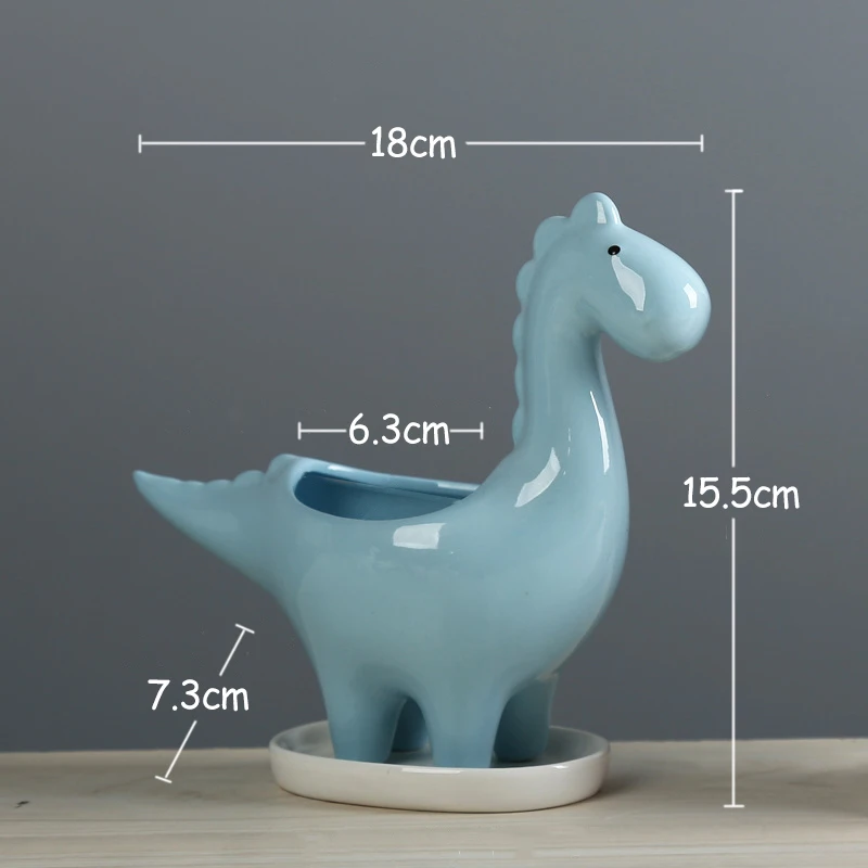 Ceramic Cartoon Dinosaur Plant - Japanese Garden Bonsai 评论和价格