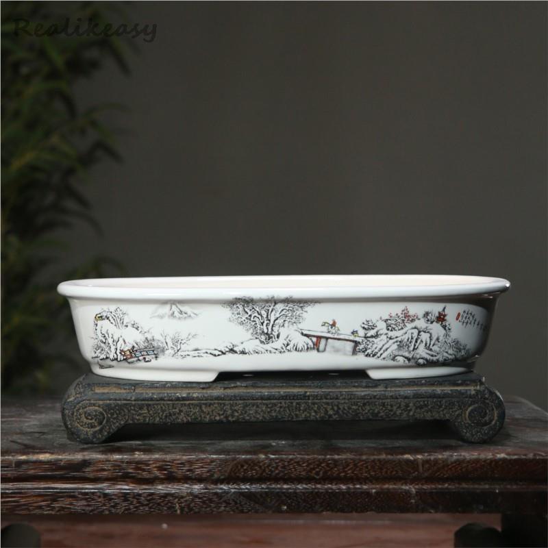 6Size Purple Sand Flower Pot C - Japanese Garden Bonsai 评论和价格