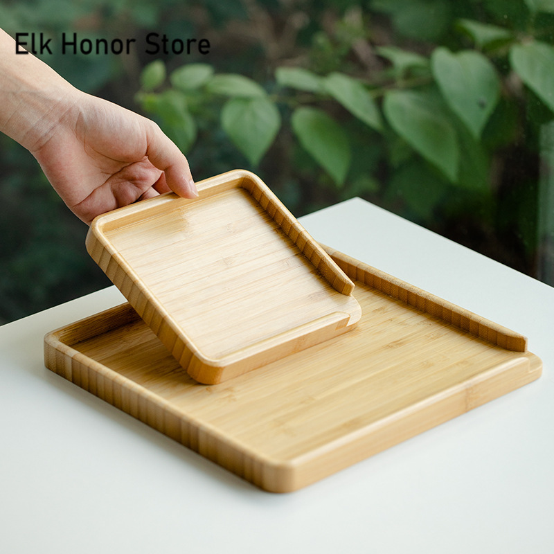 Chinese Bamboo Food Tray Puer  - Bonsai Garden Home 评论和价格