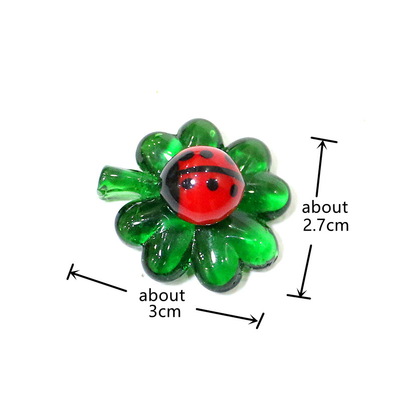 5pcs Green Mini Glass Four-Lea - Bonsai Garden Table 评论和价格