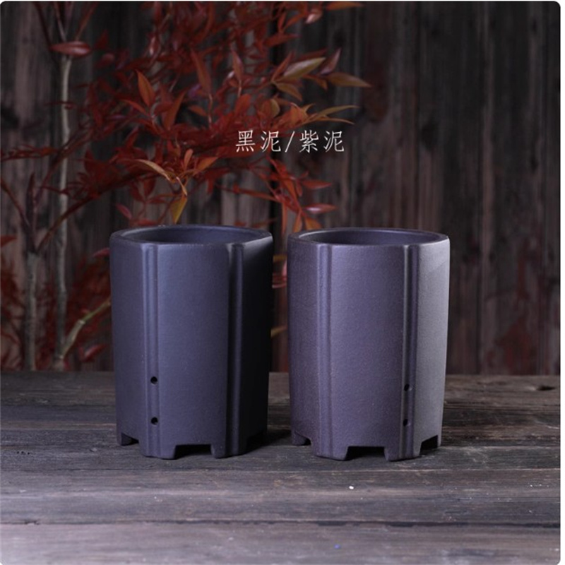 Purple Clay Handmade Pottery B - Bonsai Garden Table 评论和价格