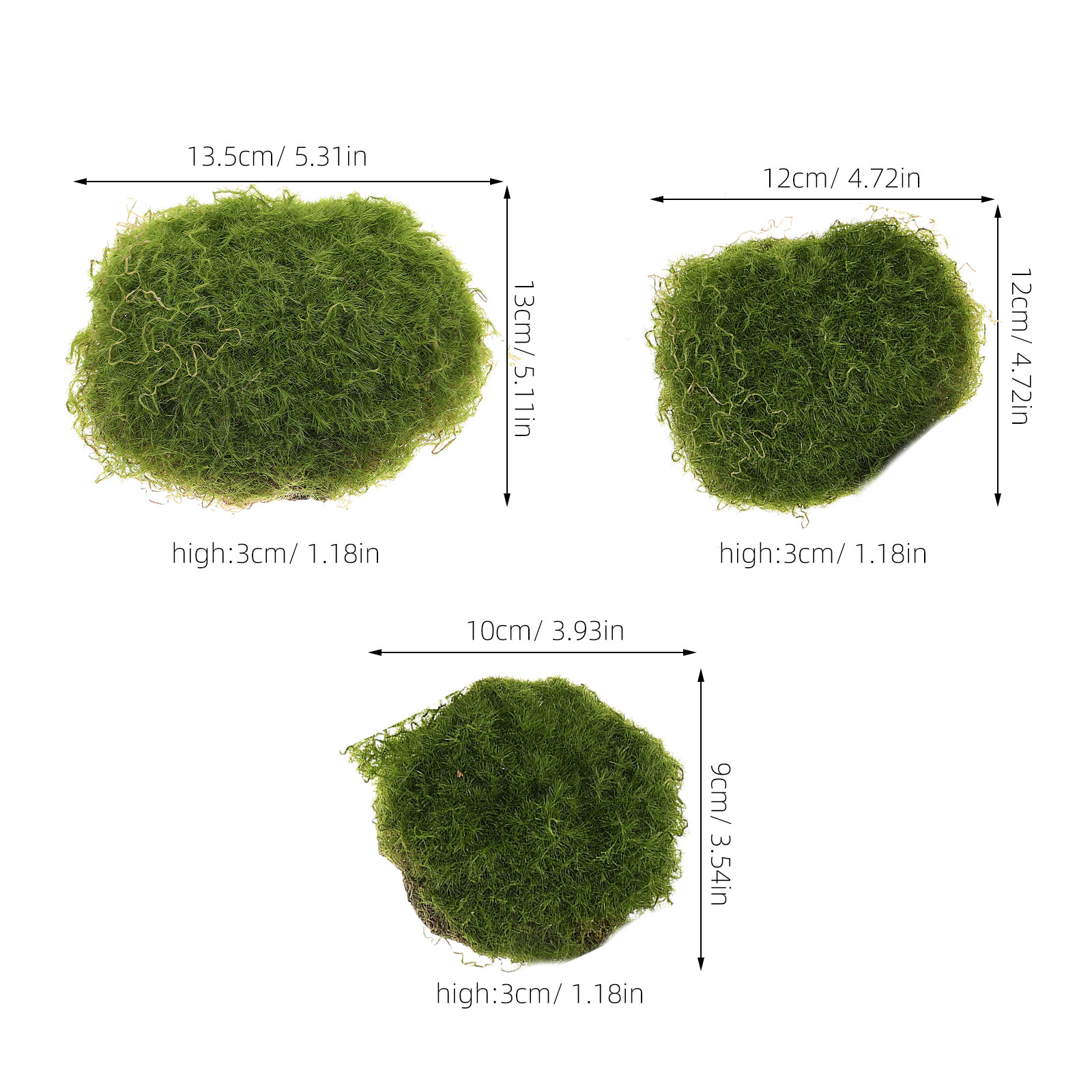 6Pcs Decorative Artificial Mos - Bonsai Rock Garden 评论和价格