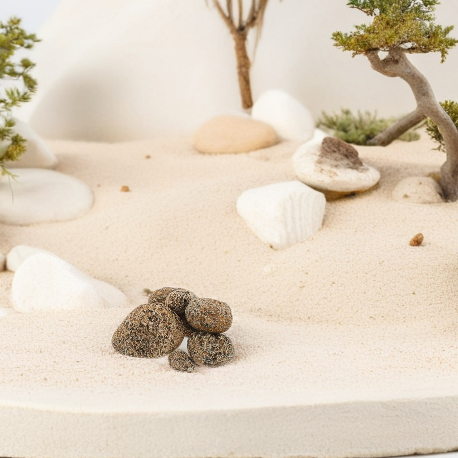 6Pcs Artificial Stone Yard Dec - Bonsai Rock Garden 评论和价格