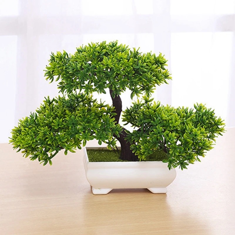 1Pcs Green Artificial Plants B - Bonsai Garden Table 评论和价格
