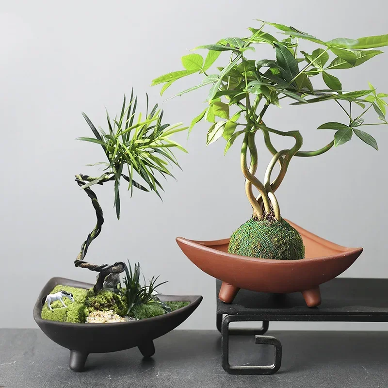 Personalized Ceramic Flower Po - Japanese Garden Bonsai 评论和价格
