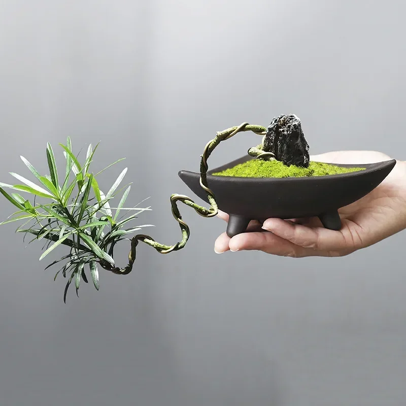 Personalized Ceramic Flower Po - Japanese Garden Bonsai 评论和价格