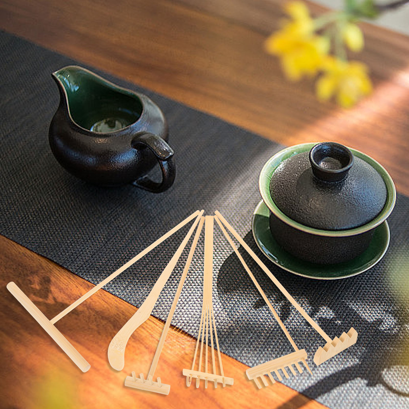 Garden Sand Rake Japanese Grav - Japanese Garden Bonsai 评论和价格