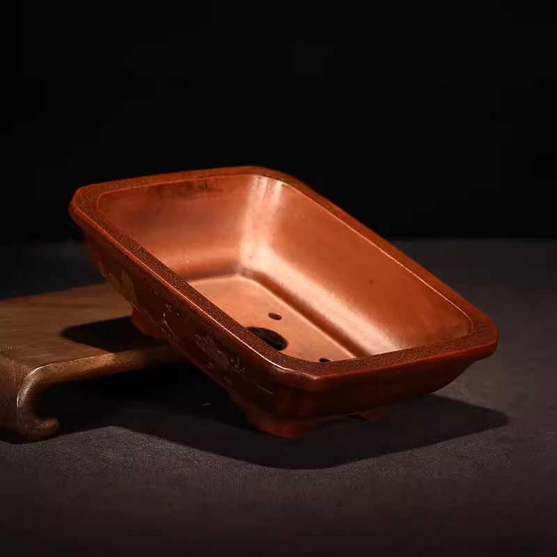 Purple Sand Round Rectangle Pl - Bonsai Garden Table 评论和价格