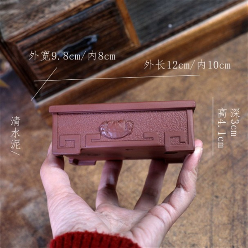 Ceramic Crab‌ Carved Rectangle - Bonsai Garden Table 评论和价格