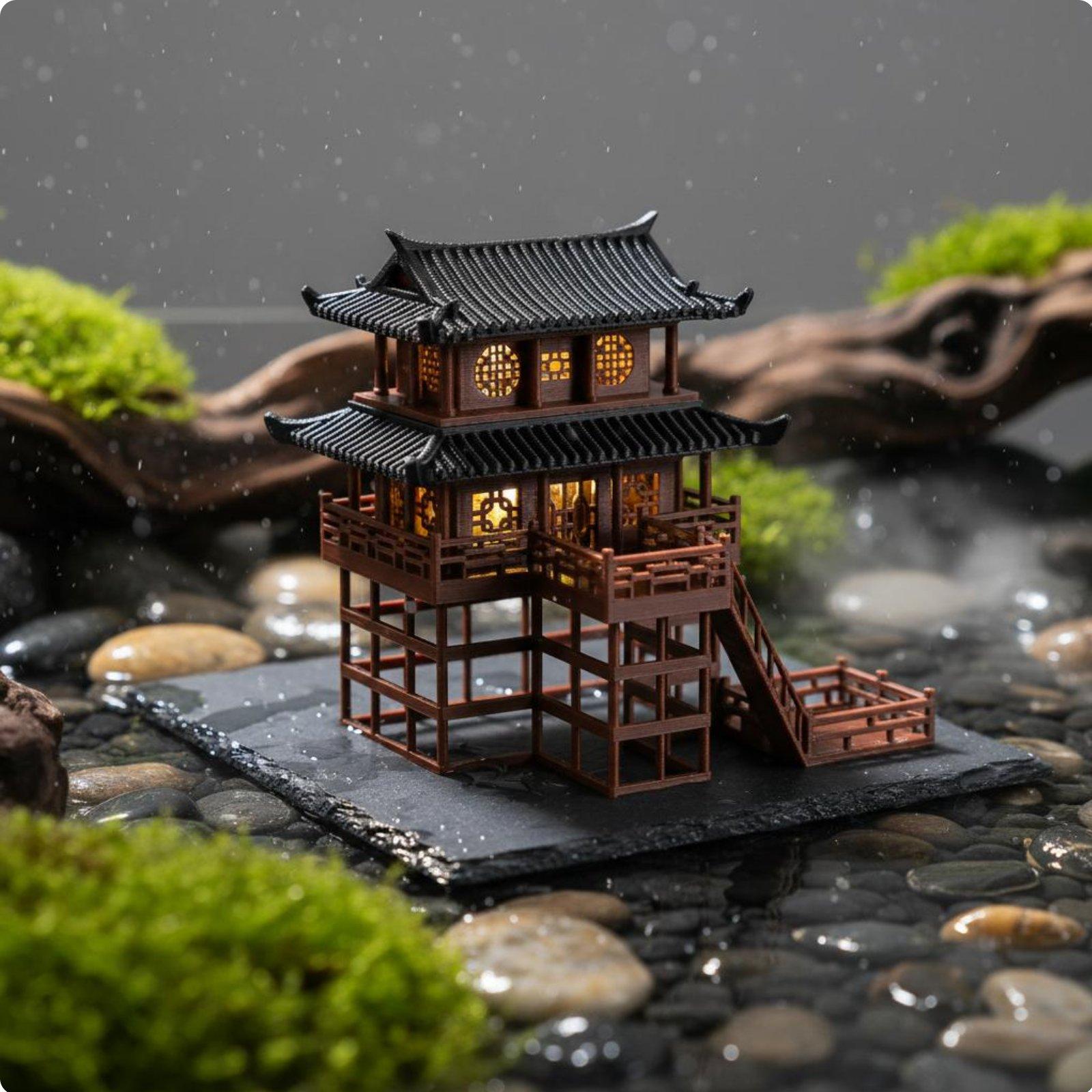 Bonsai House Tabletop Plastic  - Japanese Garden Bonsai 评论和价格